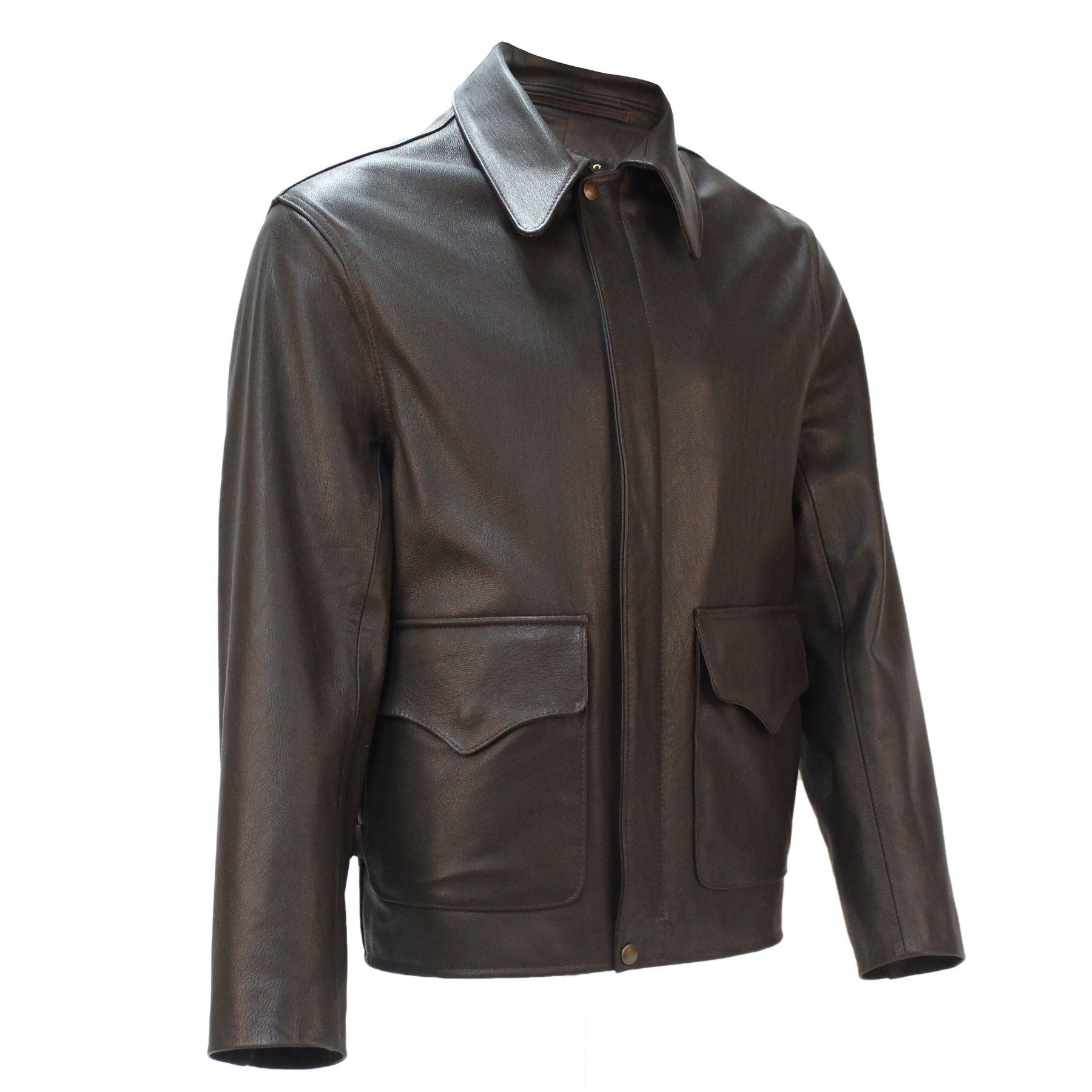 Last Crusade/Crystal Skull Leather Jacket in Brown Goatskin – THE ...